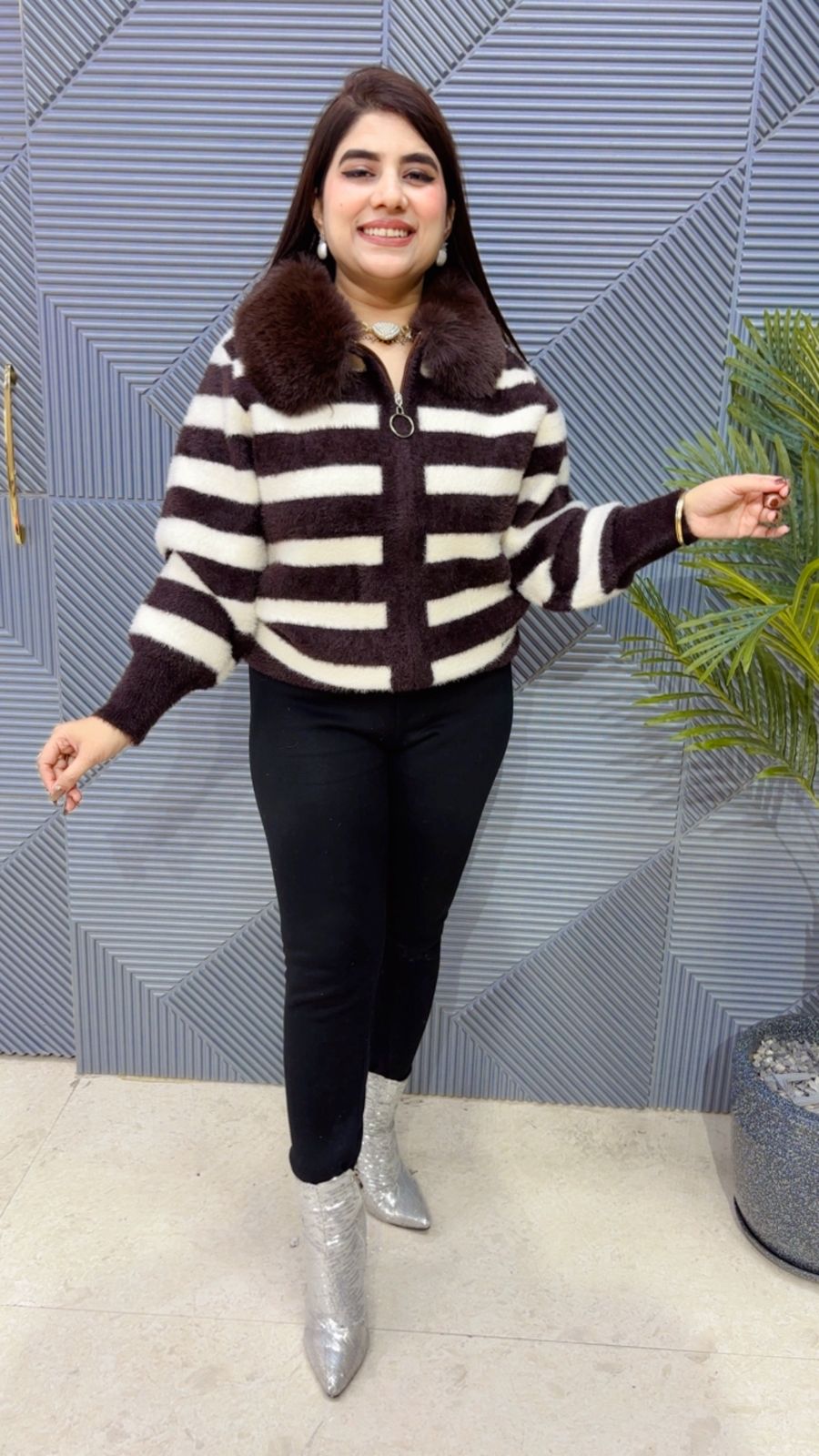 BEAUTIFUL FURR JACKET TOP GGR4033