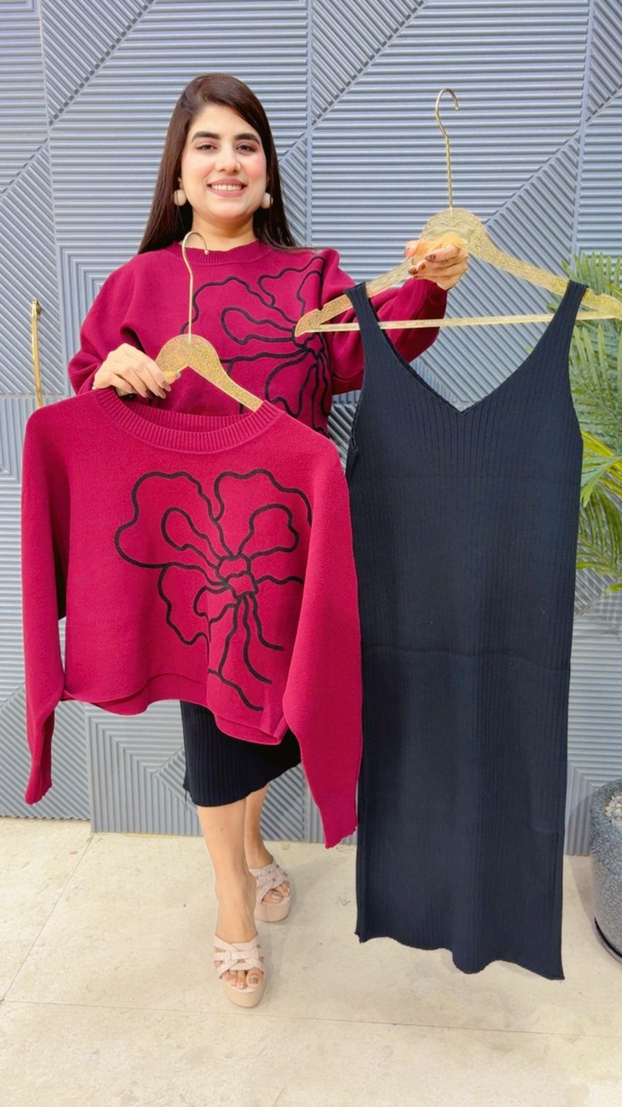 BEAUTIFUL 2 PIECE SET DRESS GGR4051