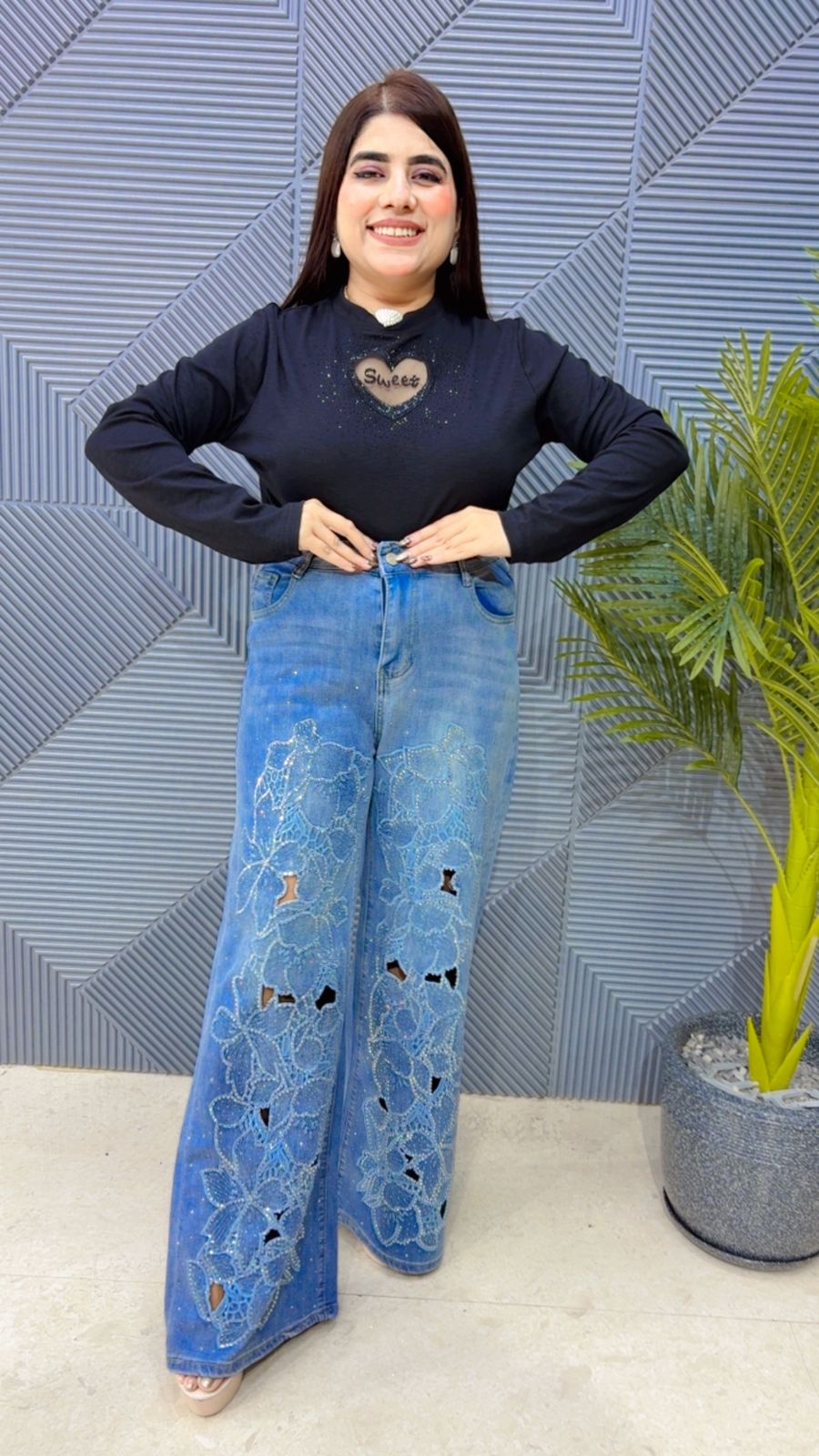 BEAUTIFUL JEANS GGR4070 Girls Glitters