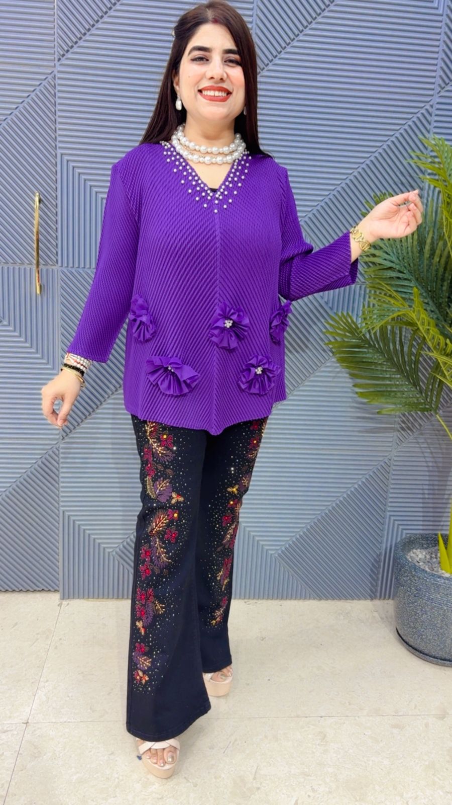 BEAUTIFUL WRINKLE TOP GGR4283 Girls Glitters