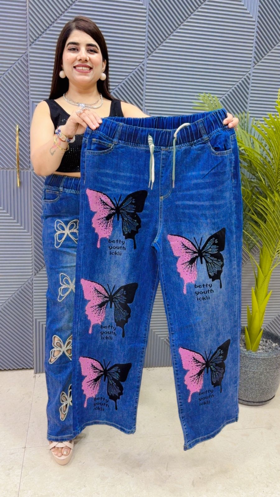 BEAUTIFUL JEANS GGR4391 Girls Glitters