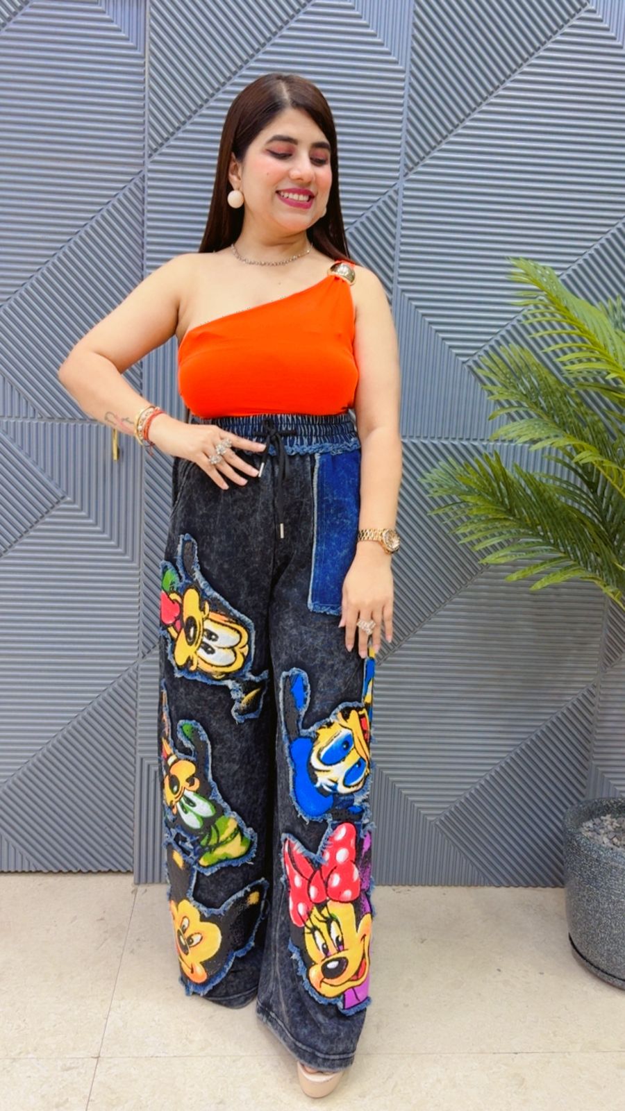 BEAUTIFUL ONE SHOULDER CROP TOP GGR4467 Girls Glitters