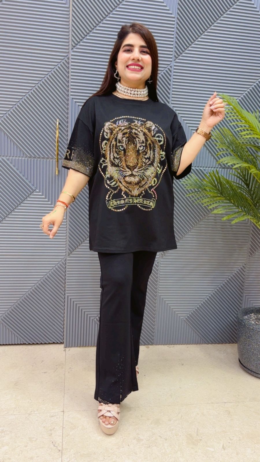 BEAUTIFUL TIGER T- SHIRT GGR4494 Girls Glitters