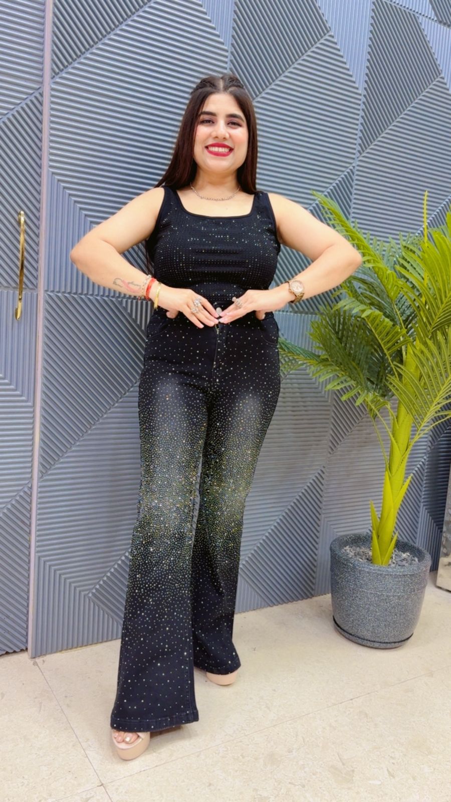 BEAUTIFUL JEANS GGR4525 Girls Glitters