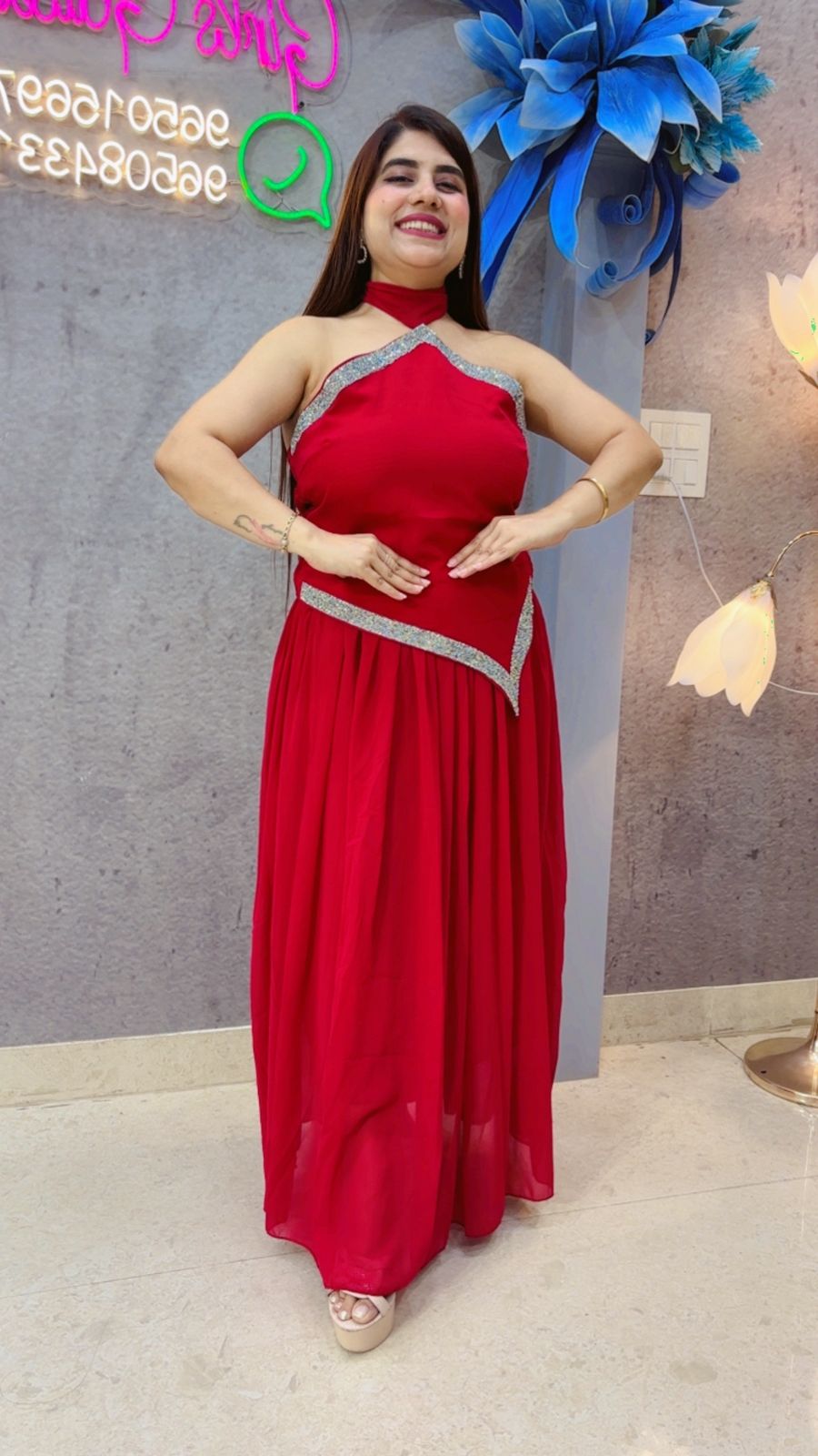 BEAUTIFUL KAREENA KAPOOR STYLE DRESS GGR4691 Girls Glitters