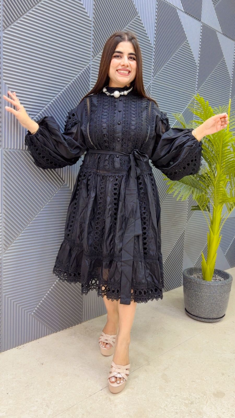 BEAUTIFUL DRESS WITH BELT GGR4707 Girls Glitters