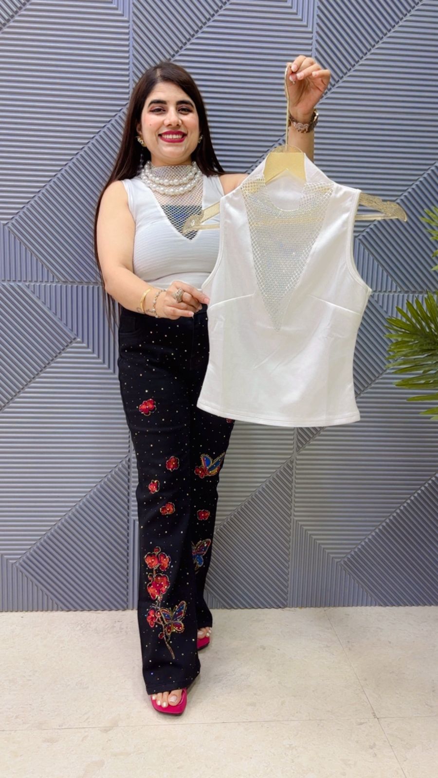 BEAUTIFUL RHYAMSTONE TOP GGR4735 Girls Glitters