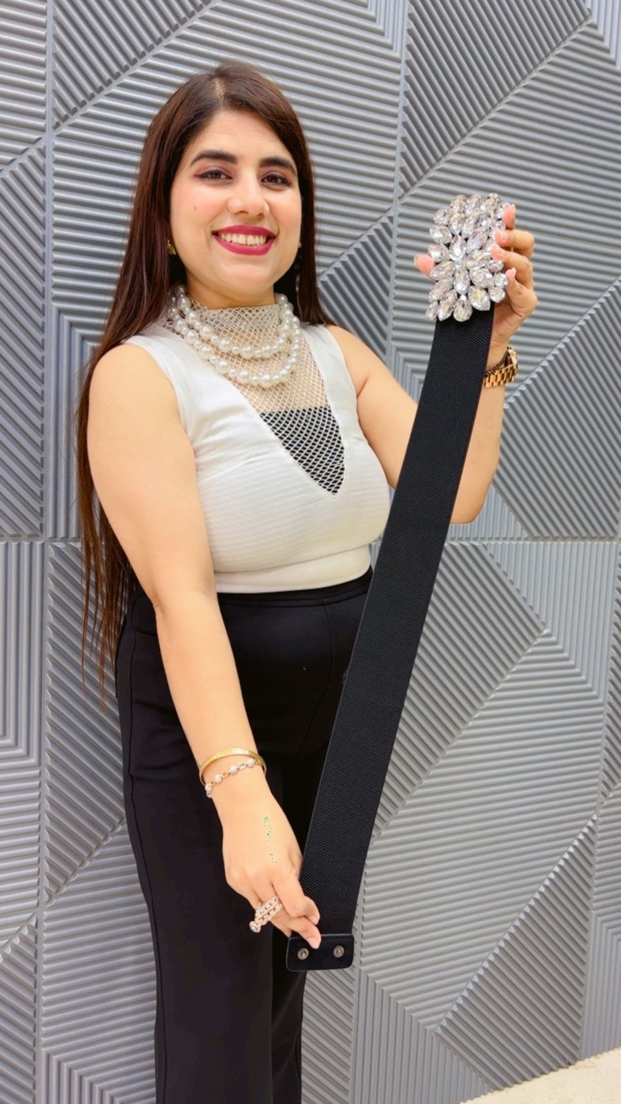 BEAUTIFUL STUDDED WORK BELT GGR4740 Girls Glitters