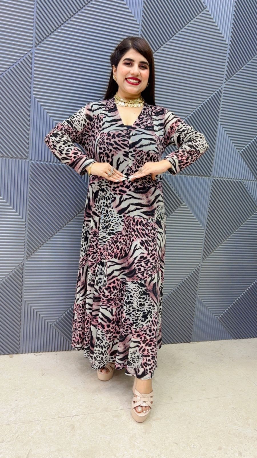 BEAUTIFUL POWERNET DRESS WITH LINING GGR4780 Girls Glitters