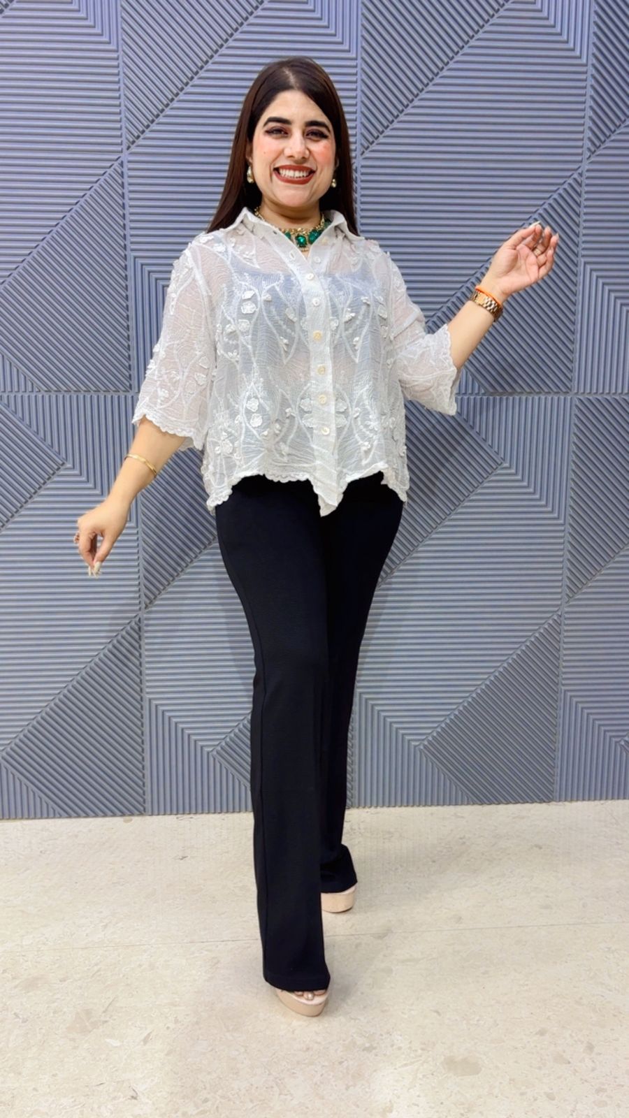 BEAUTIFUL SHIRT GGR4888 Girls Glitters