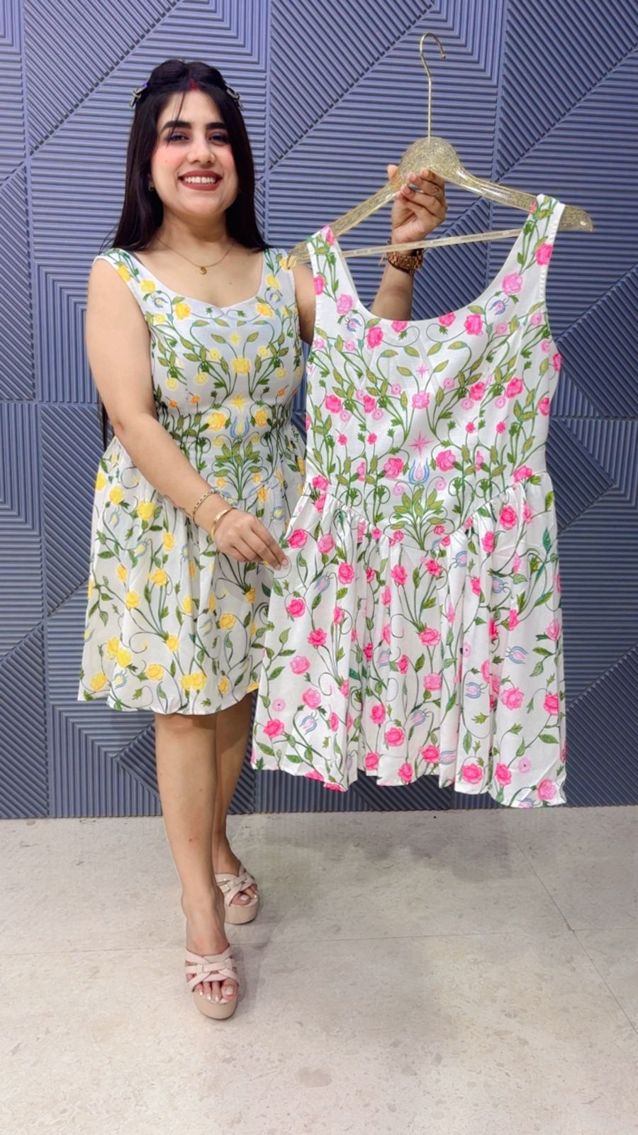 BEAUTIFUL SUMMER COMFORTABLE DRESS GGR5156 Girls Glitters