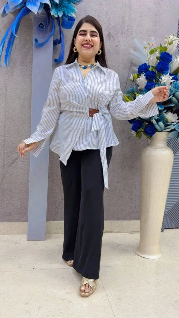 BEAUTIFUL COTTON RAPRON SHIRT GGR5371 Girls Glitters