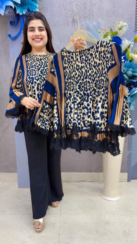 BEAUTIFUL WRINKLE LASE TOP GGR5383 Girls Glitters