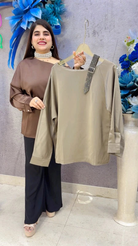BEAUTIFUL PREMIUM TOP WITH SIDE BELT GGR5428 Girls Glitters