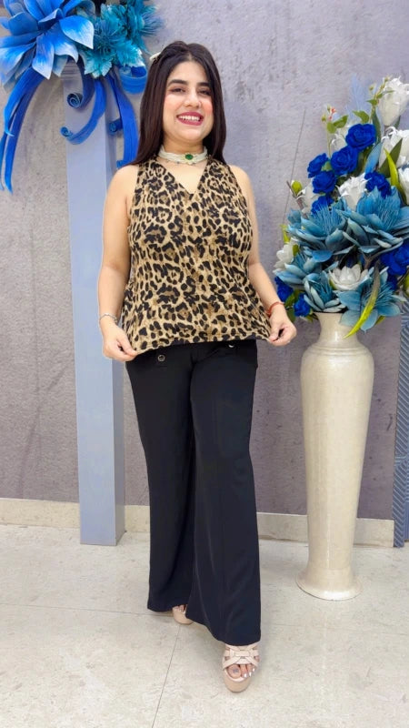 BEAUTIFUL LEOPARD TOP GGR5451 Girls Glitters