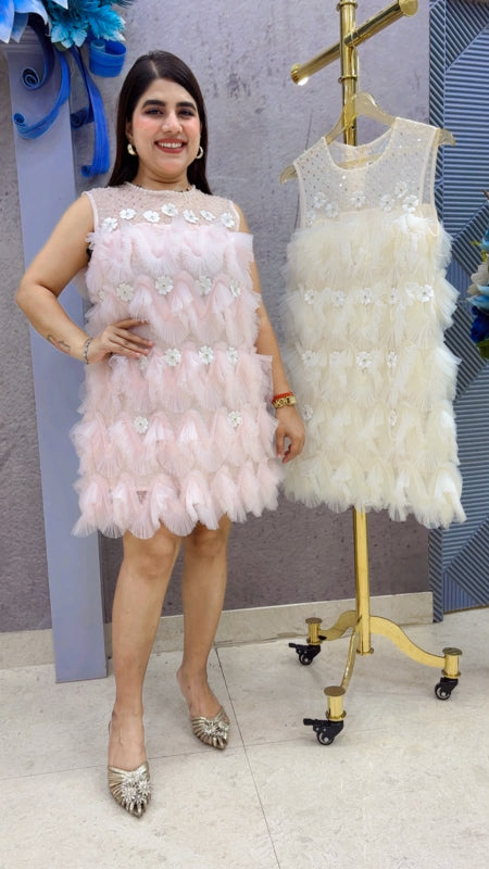 BEAUTIFUL PREMIUM FRILL SHORT DRESS GGR5459 Girls Glitters