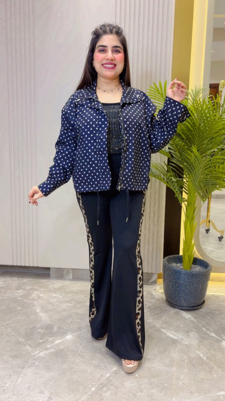 BEAUTIFUL POLKA SHIRT STYLE JACKET GGR5541 Girls Glitters