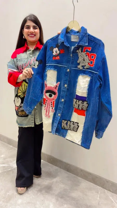 BEAUTIFUL PREMIUM DENIM JACKET GGR5675 Girls Glitters