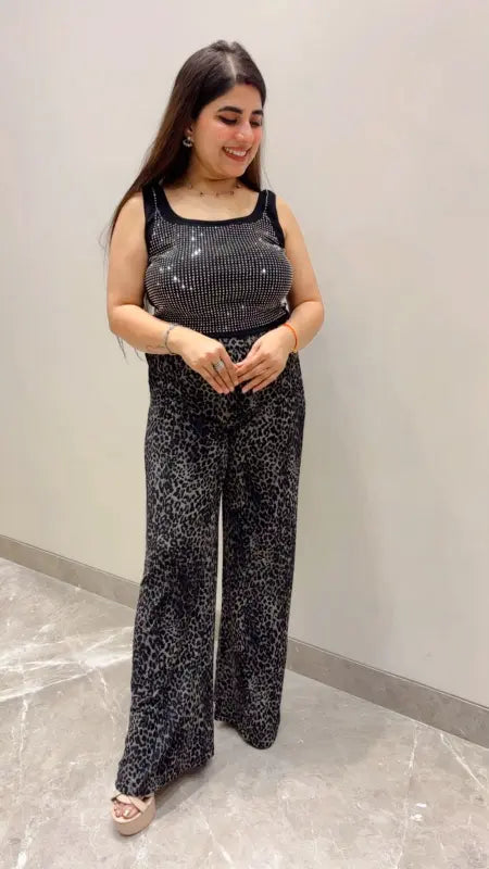 BEAUTIFUL FLEECE PRINTED BOTTOM JEGGING GGR5684 Girls Glitters
