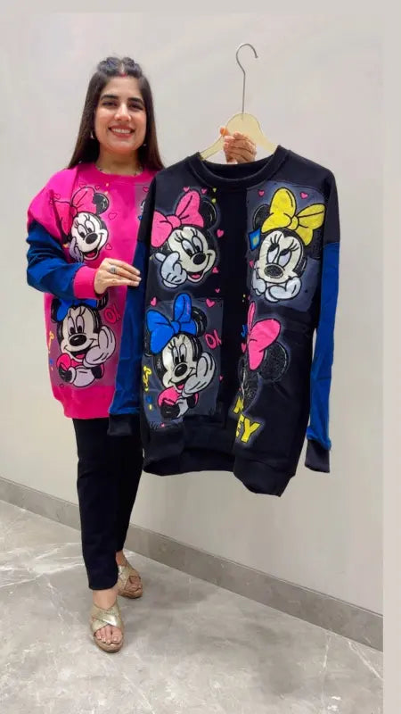 BEAUTIFUL PREMIUM MICKEY SWEARTSHIRT GGR5692 Girls Glitters