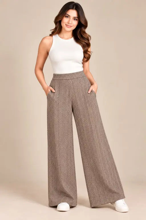 BEAUTIFUL WIDE LEG PANTS GGR5727 Girls Glitters