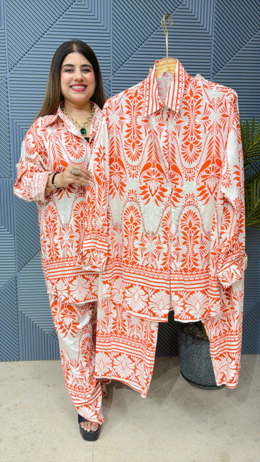 BEAUTIFUL PRINTED CORD-SET GGR1378