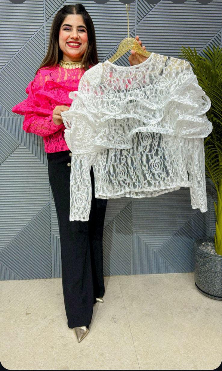 LACE TOP WITH LINING GGR1416