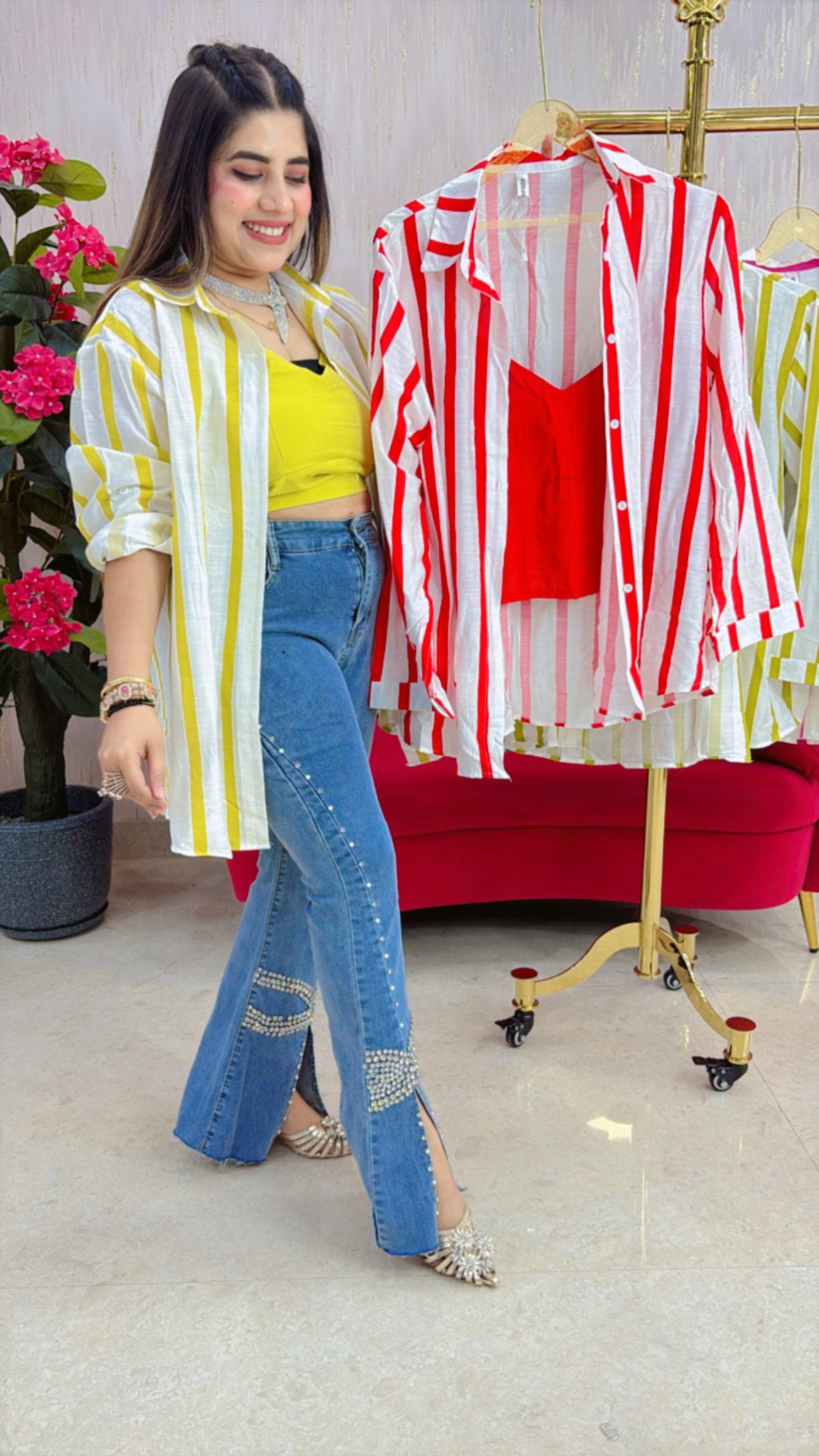 BEAUTIFUL SHIRT WITH BUSTIER GGR1453