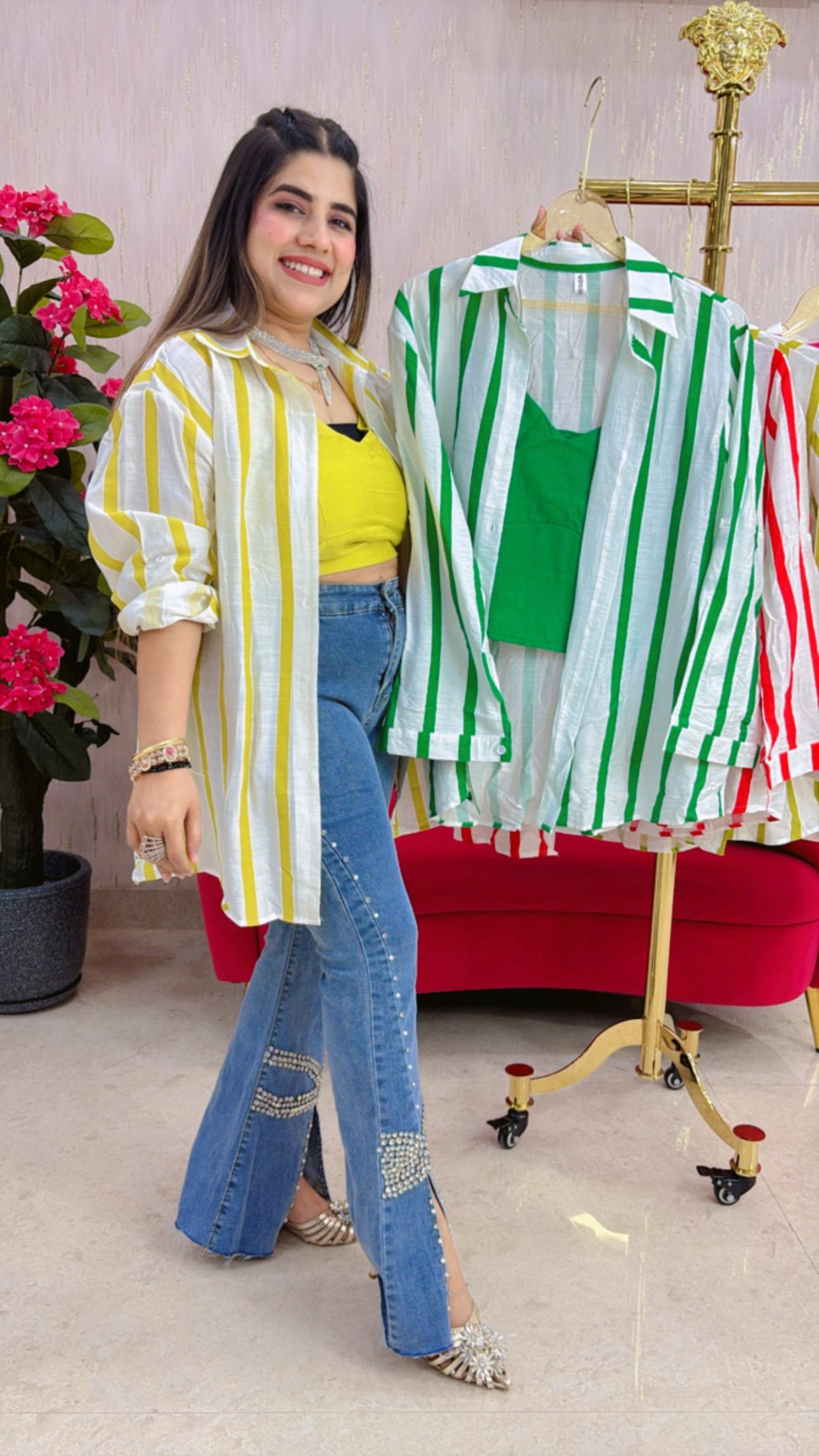 BEAUTIFUL SHIRT WITH BUSTIER GGR1453