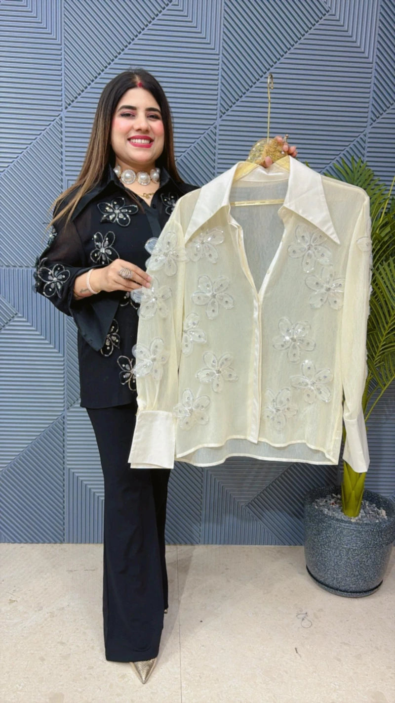 SUMMER SHIRT WITH BEAUTIFUL WORK GGR1509