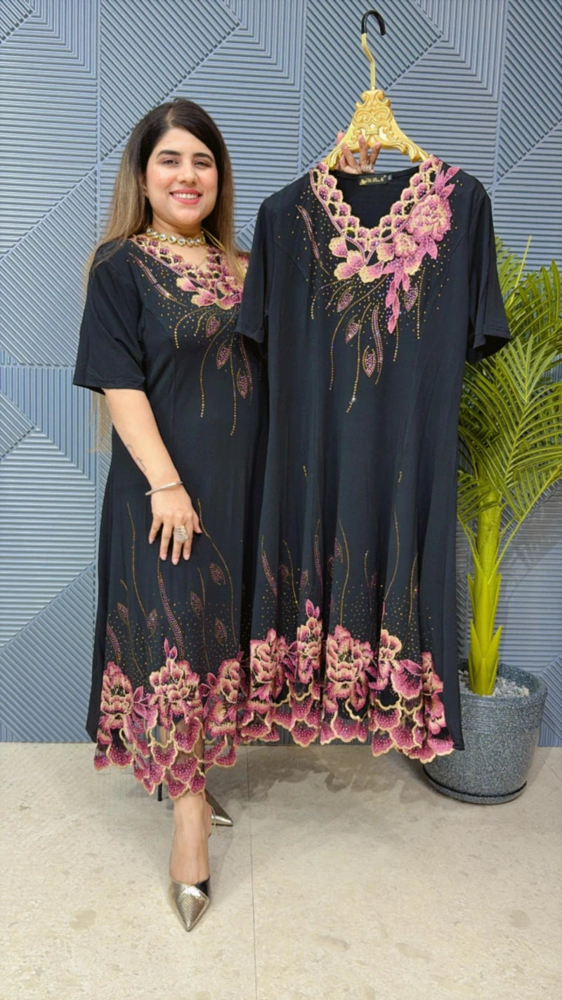 POWERNET LASERCUT PINK DRESS GGR1554