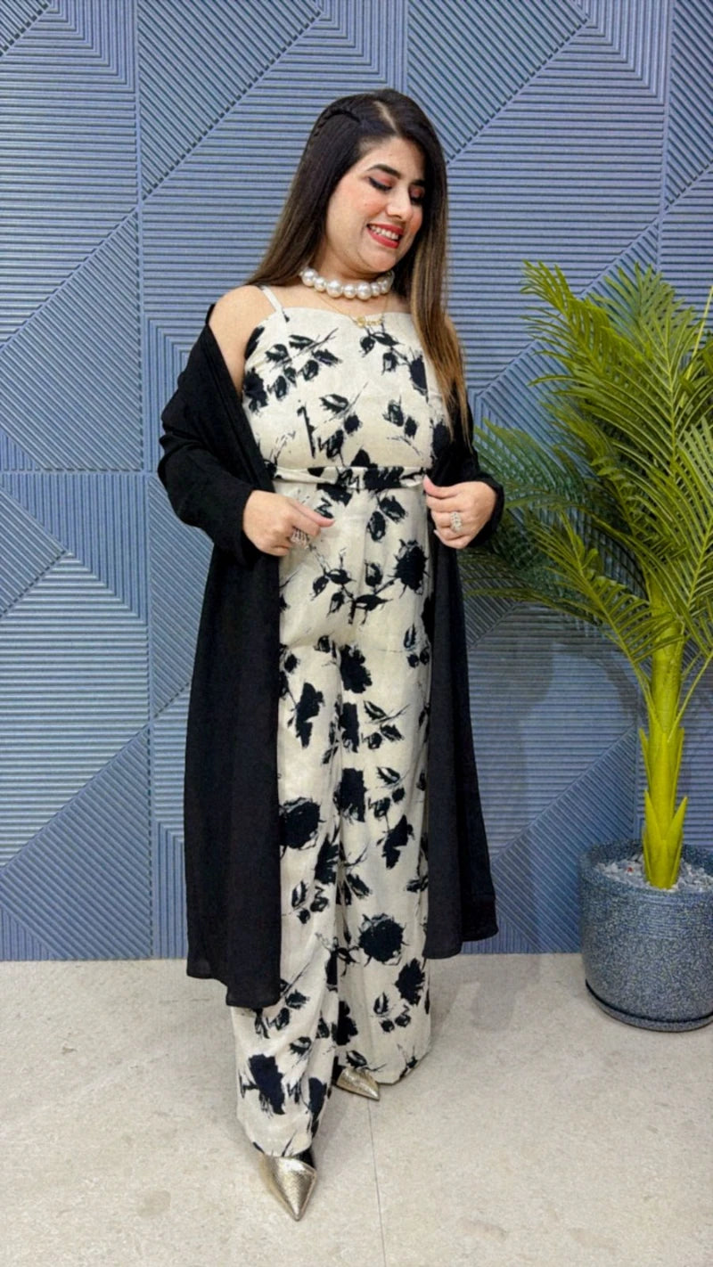 JUMPSUIT WITH SHRUG GGR1592