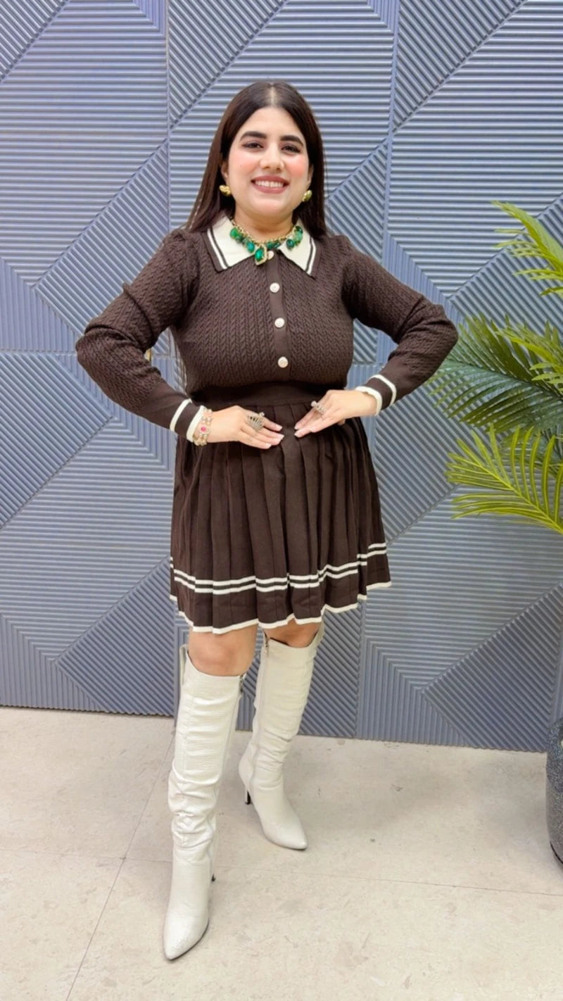 PREMIUM WINTERWEAR SKIRT CORDSET GGR3618