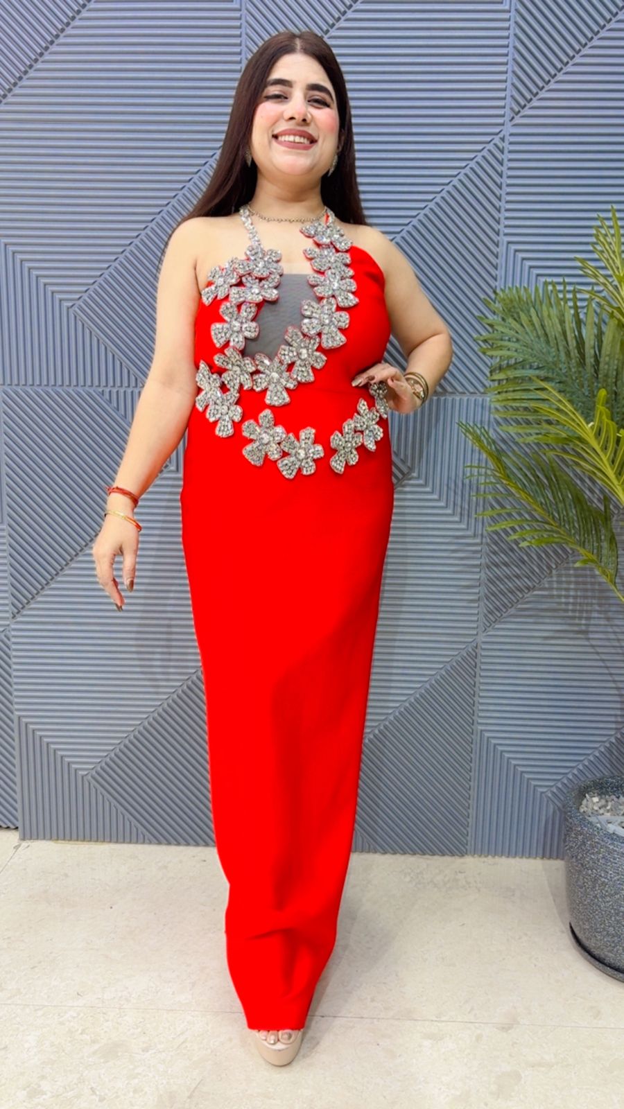 BEAUTIFUL STUDDED WORK DRESS GGR4133