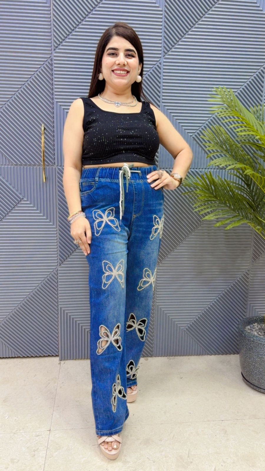 BEAUTIFUL JEANS GGR4389 Girls Glitters