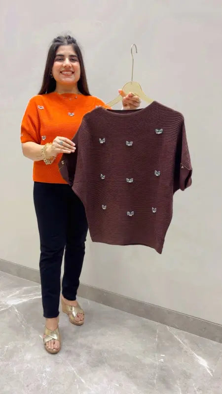 BEAUTIFUL PREMIUM SHORT SLEEVE TOP GGR5635 Girls Glitters