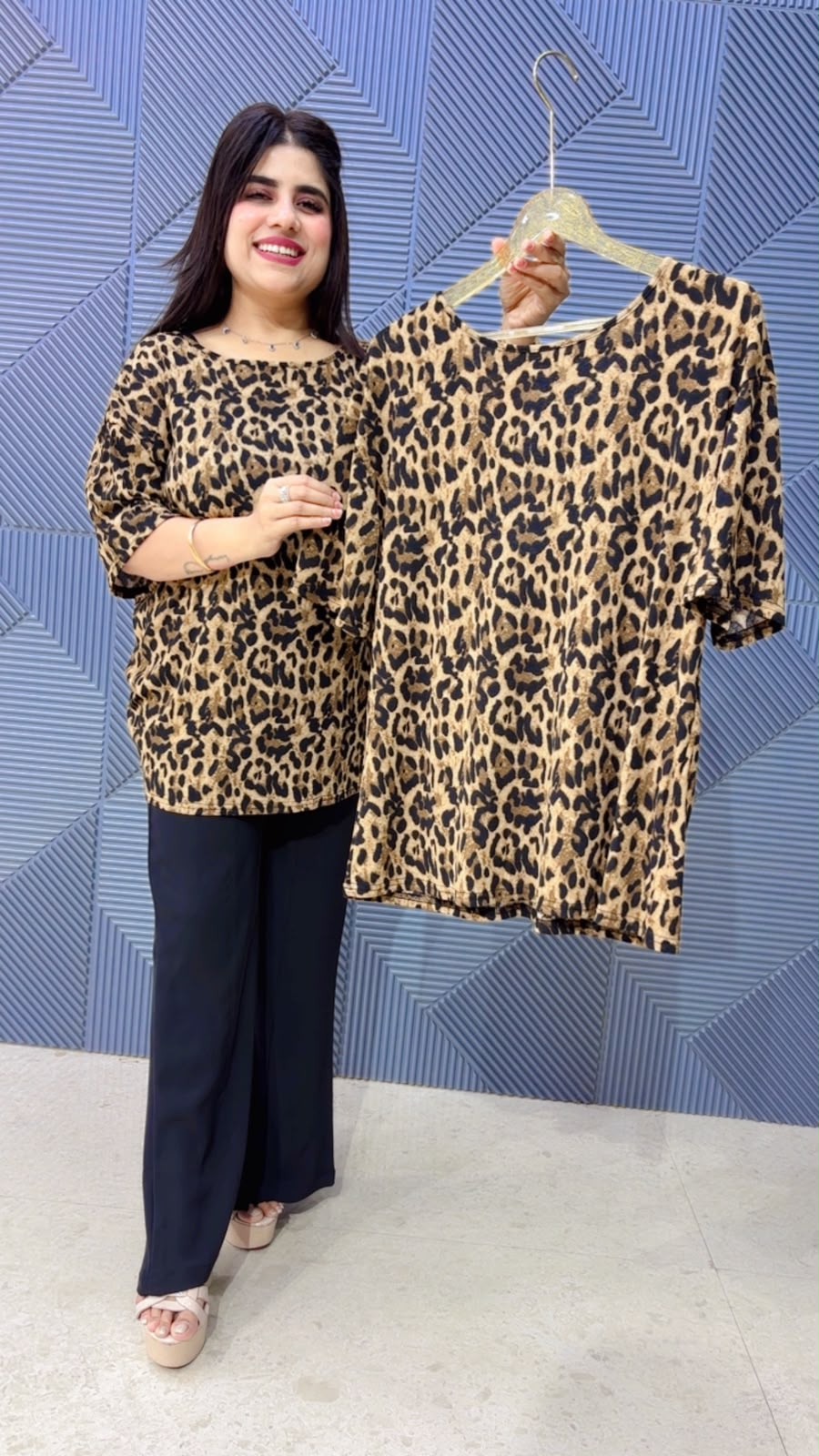 BEAUTIFUL LEOPARD TOP GGR5245 Girls Glitters