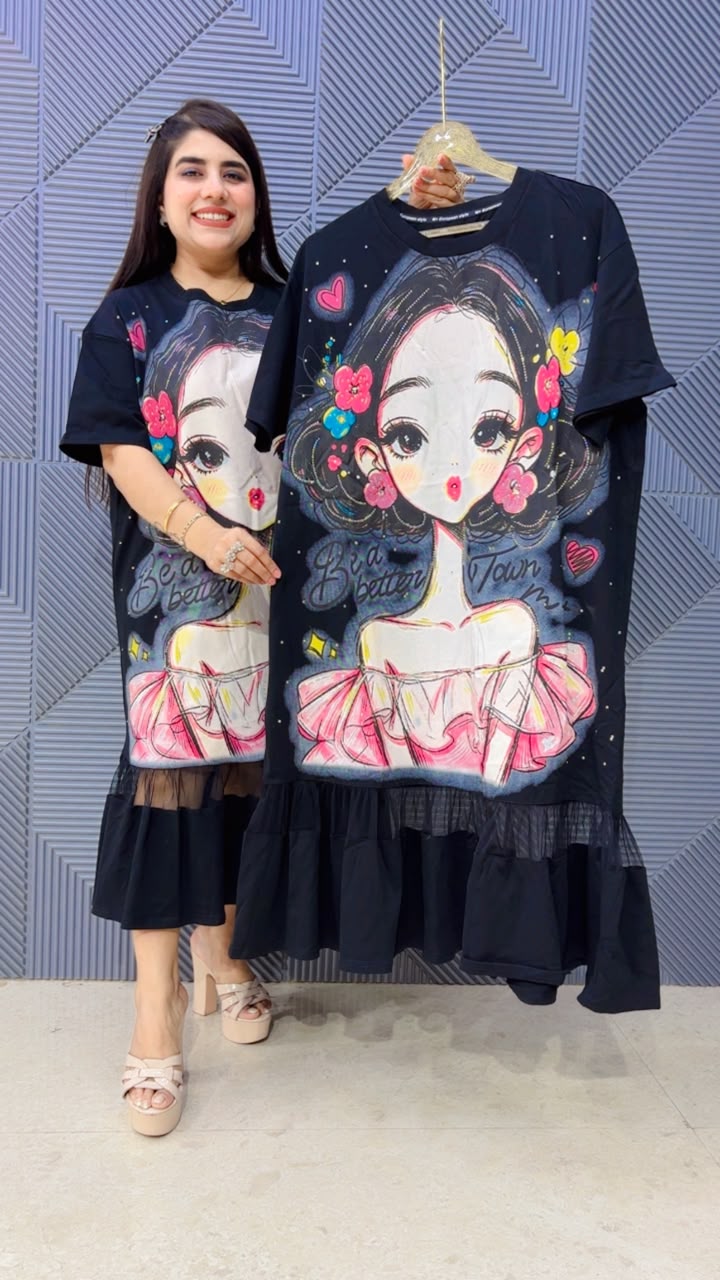 BEAUTIFUL GIRL PRINTED DRESS GGR5197 Girls Glitters