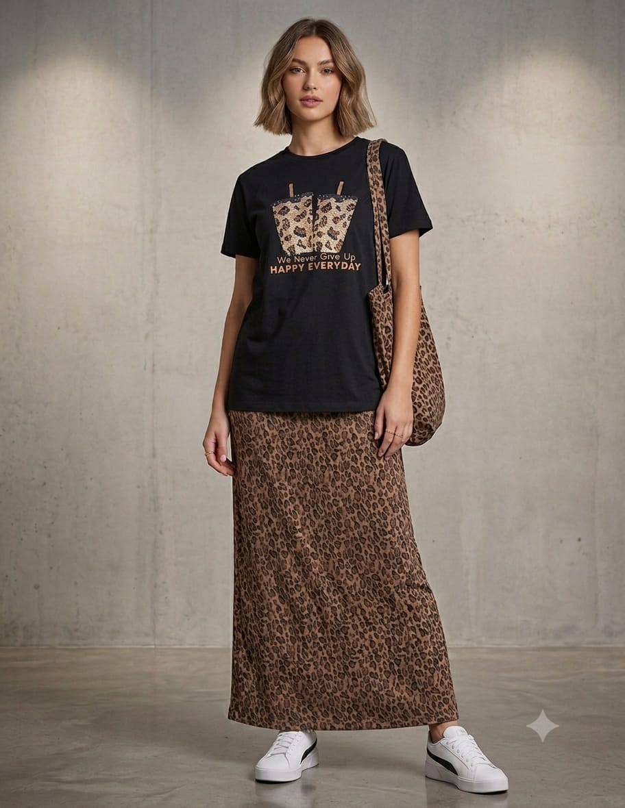 BEAUTIFUL SKIRT SET WITH BAG GGR5260 Girls Glitters
