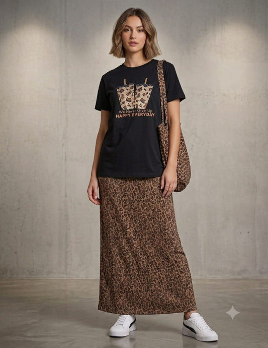 BEAUTIFUL SKIRT SET WITH BAG GGR5260 Girls Glitters