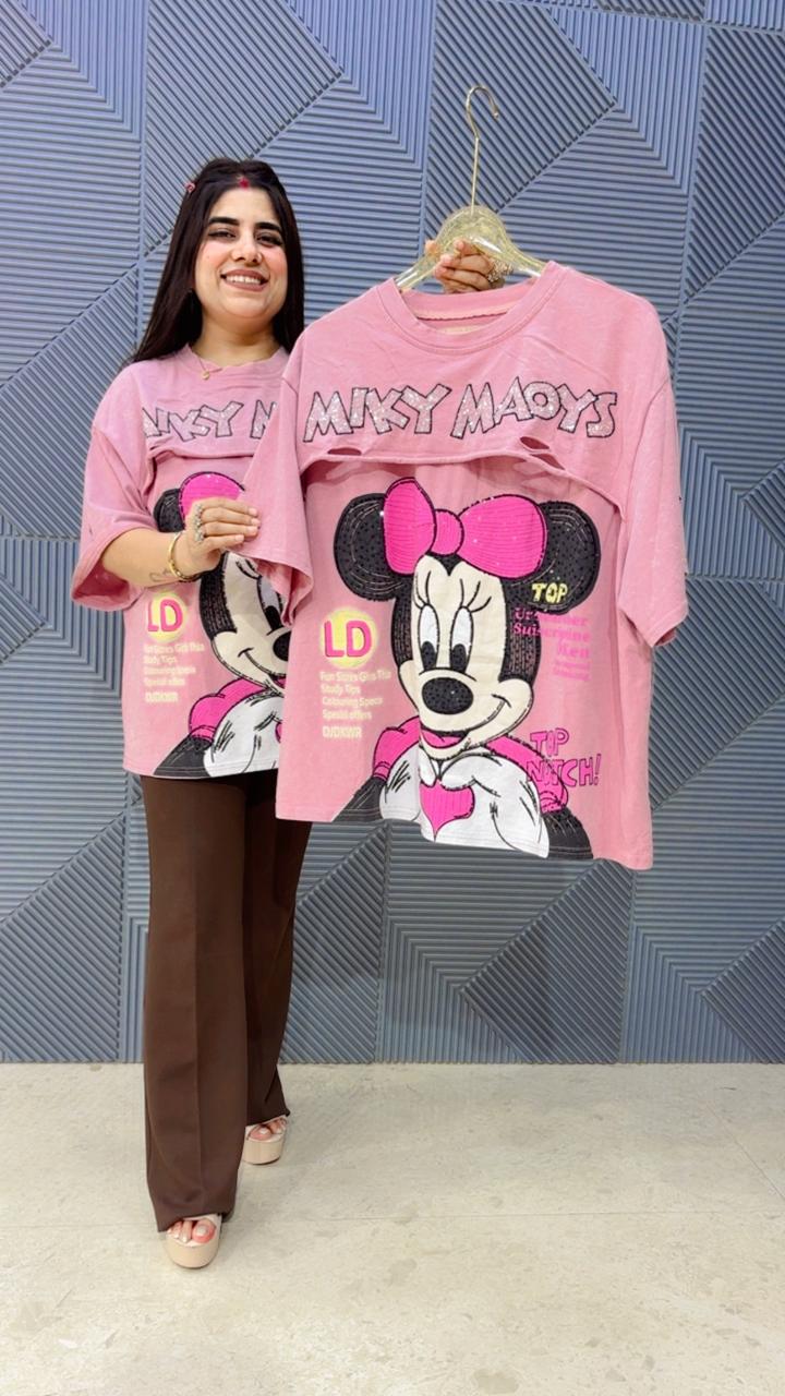 BEAUTIFUL MIKY  MAOYS T-SHIRT GGR5144 Girls Glitters