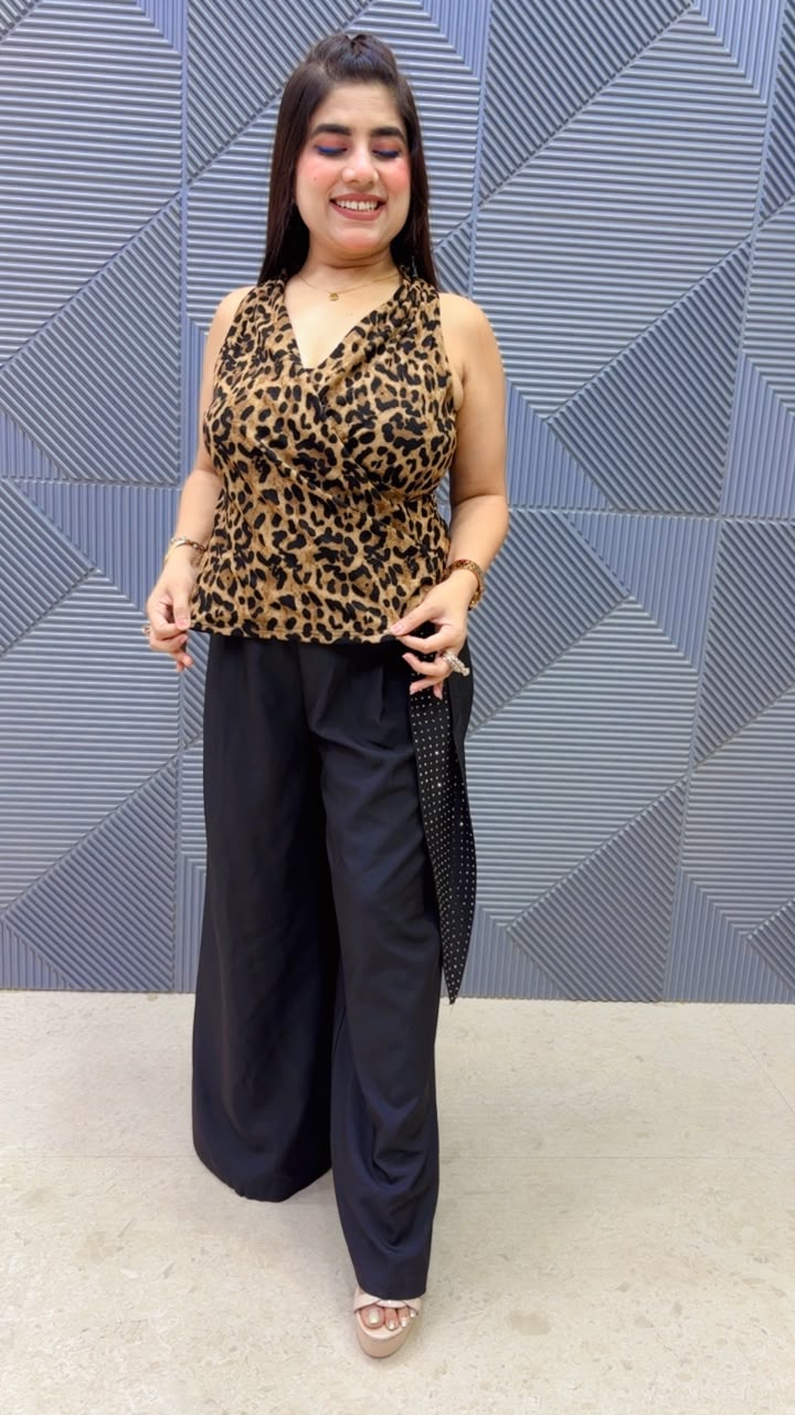 BEAUTIFUL LEOPARD TOP GGR5212 Girls Glitters