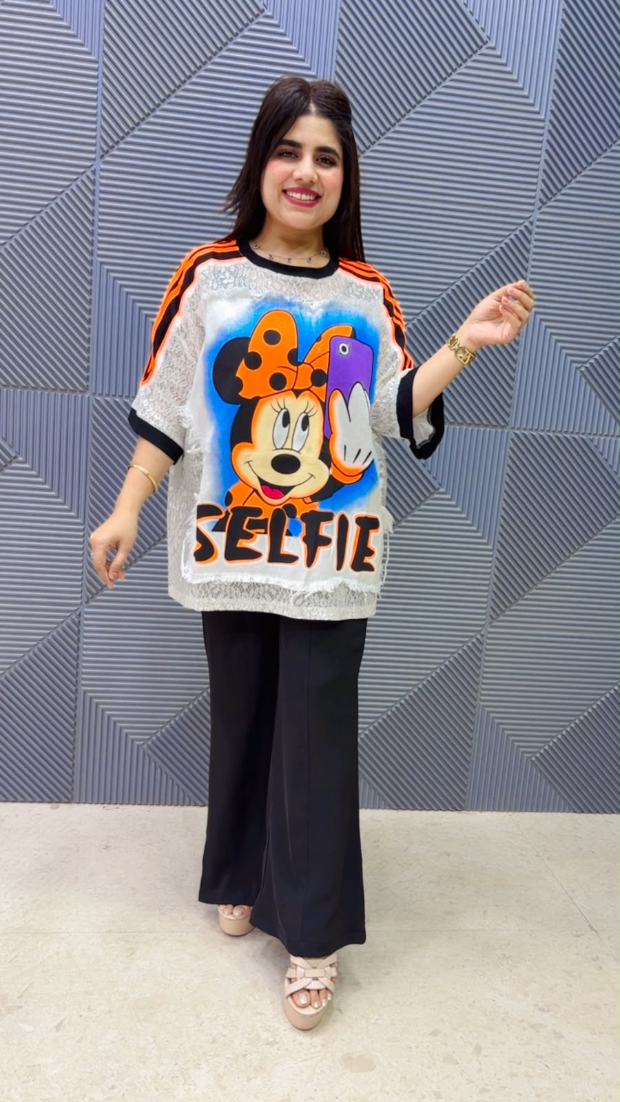 BEAUTIFUL PREMIUM MICKY T-SHIRT GGR5244 Girls Glitters