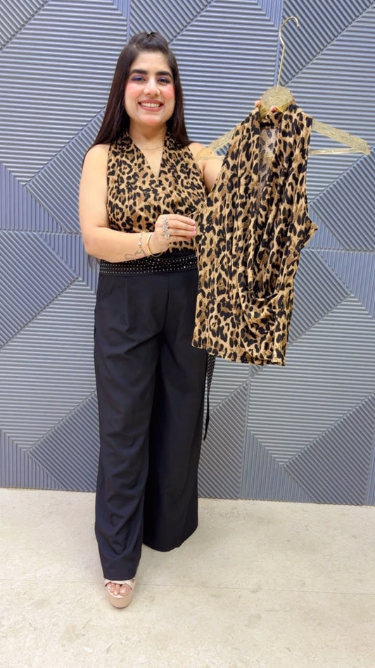 BEAUTIFUL LEOPARD TOP GGR5212 Girls Glitters