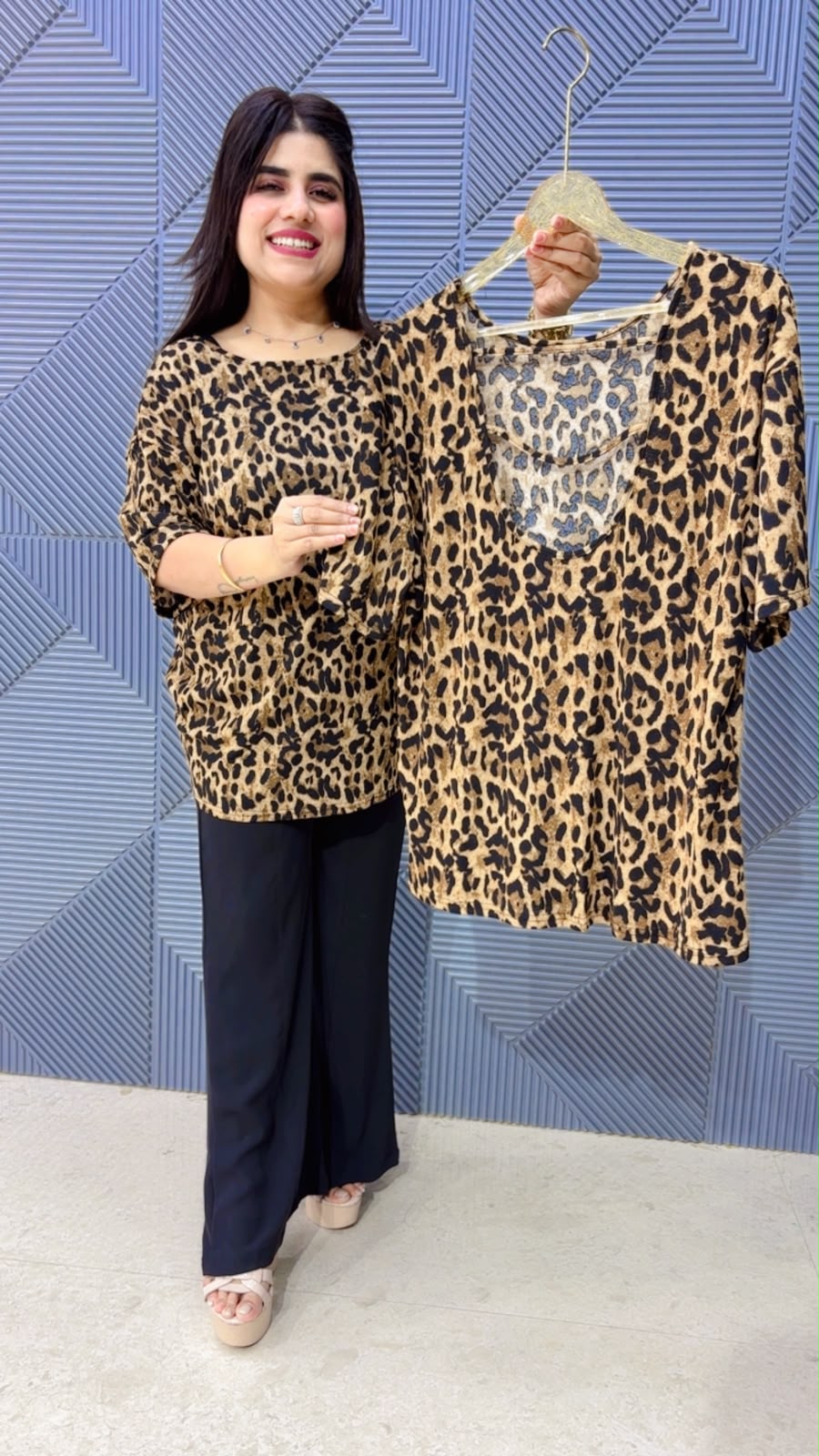 BEAUTIFUL LEOPARD TOP GGR5245 Girls Glitters