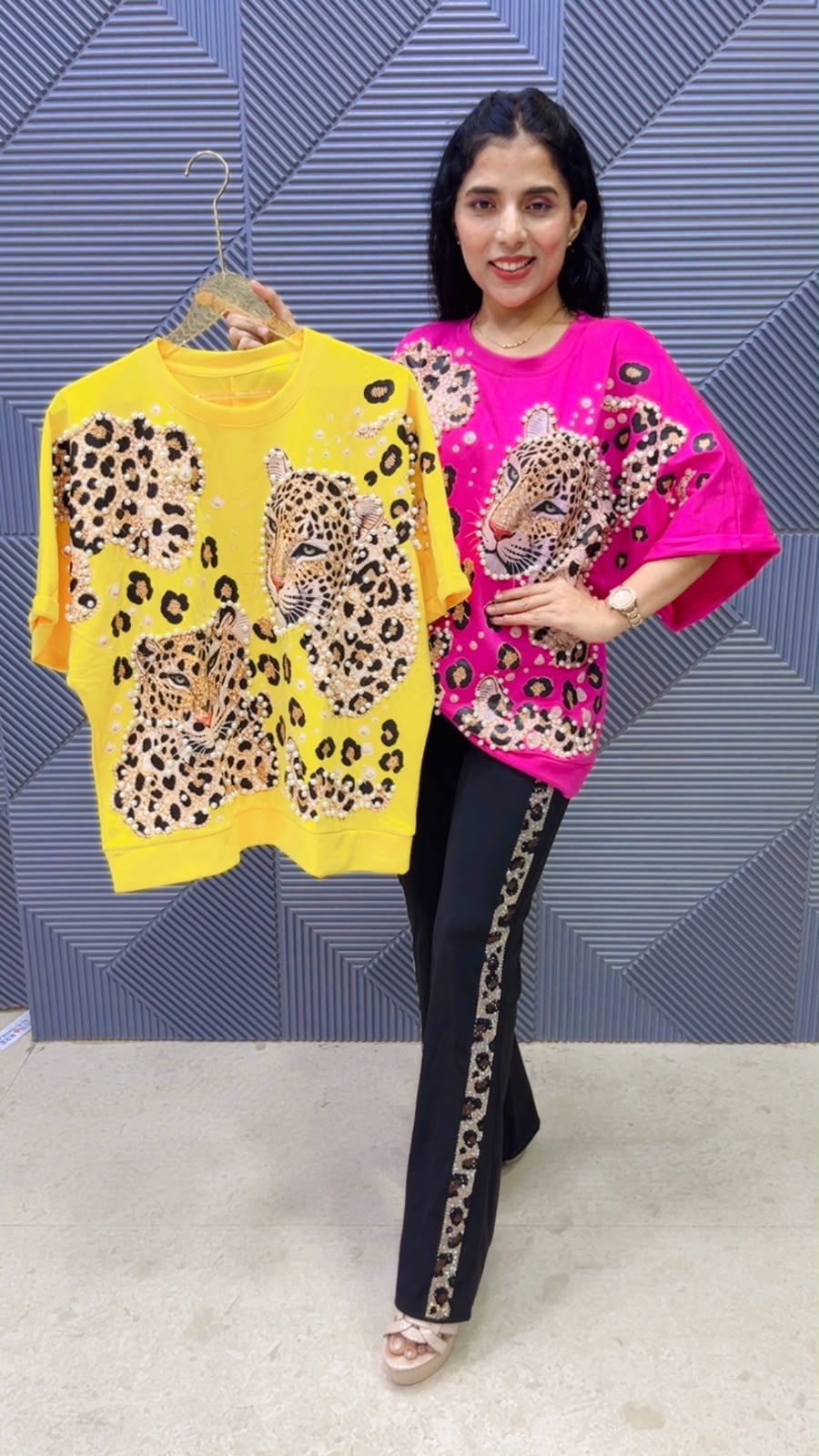 BEAUTIFUL BEAD TIGER PRINTED TOP GGR5277 Girls Glitters