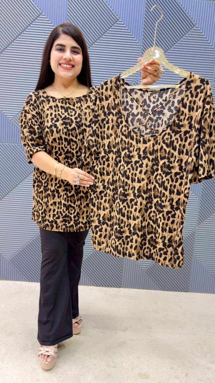 BEAUTIFUL PREMIUM LEOPARD TOP GGR5238 Girls Glitters