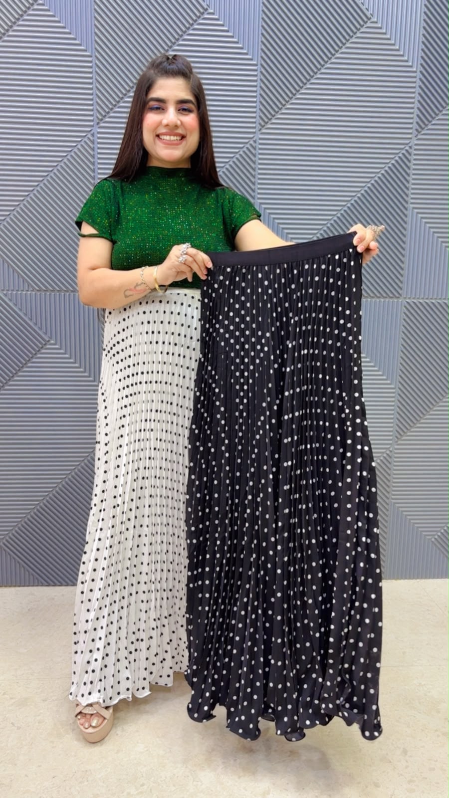 BEAUTIFUL POLKA SKIRT GGR5219 Girls Glitters