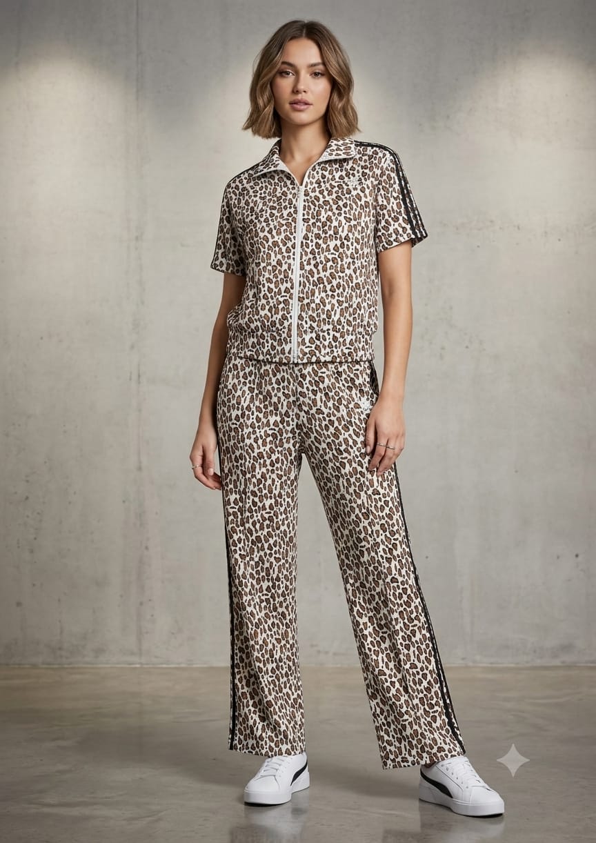 BEAUTIFUL LEOPARD CORD SET GGR5262 Girls Glitters