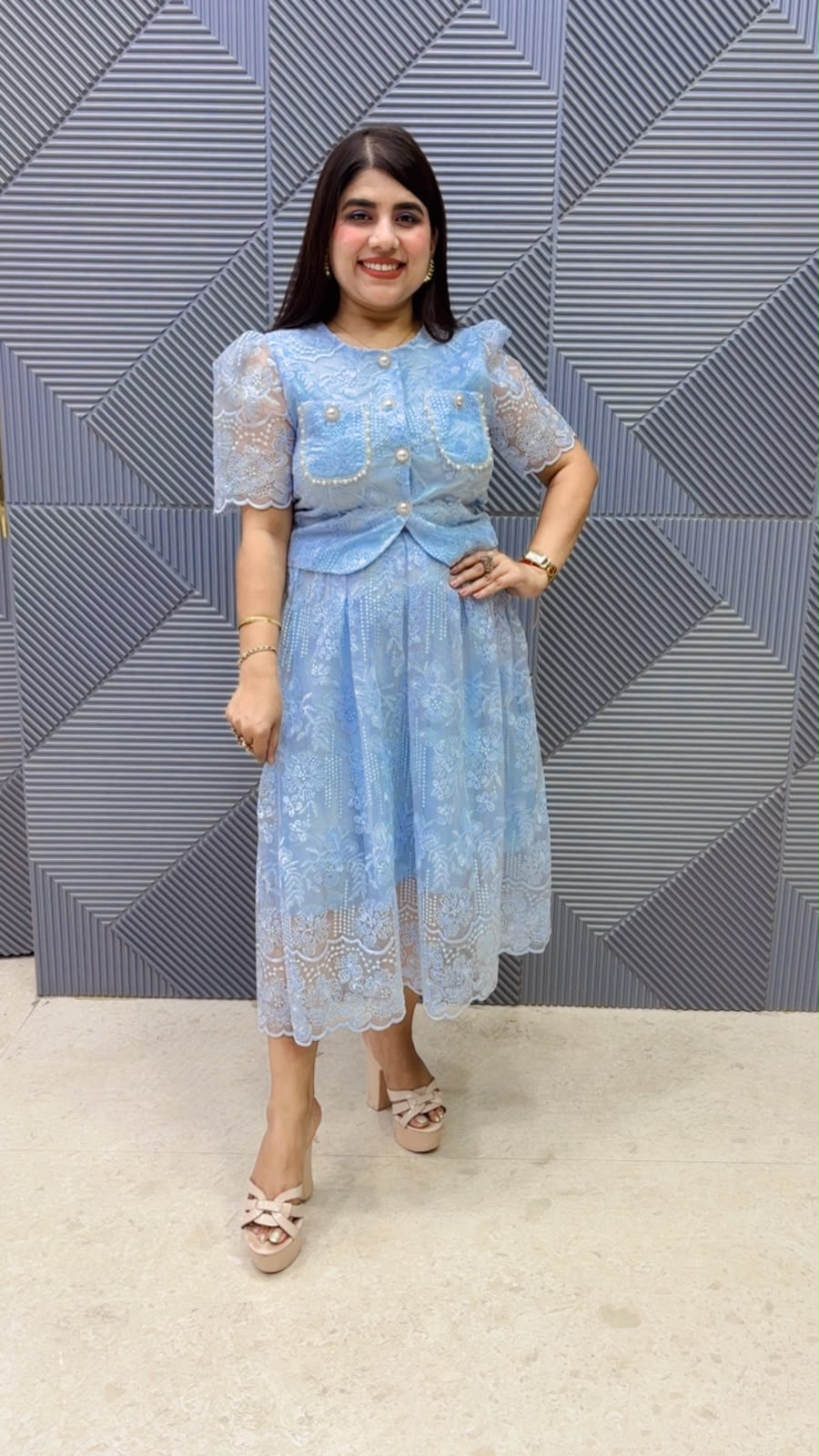 BEAUTIFUL CROP TOP WITH SKIRT GGR5209 Girls Glitters